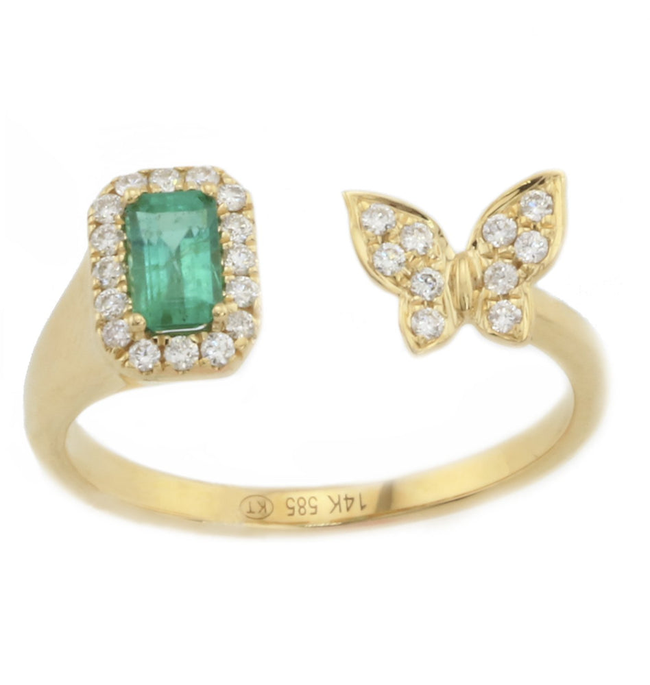 ( 3 x 5 mm ) Emerald Ring R40945