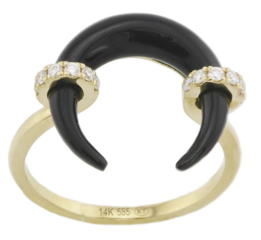 Diamond & Onyx Ring R40965