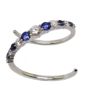 Sapphire & Diamond Ring R40975