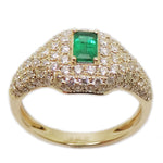 Emerald & Diamond Ring R41003