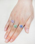 Gemstone & Diamond Evil Eye Ring R41217b