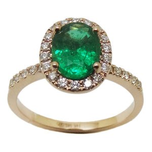 Emerald & Diamond Ring R41244