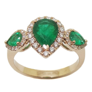 Emerald & Diamond Ring R41311