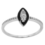 Enamel & Diamond Ring R41565-6.5#
