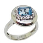 Gemstone and Diamond Ring R42296W4BQ-6.5