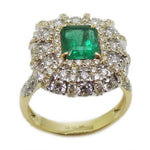 Emerald & Diamond Ring R42314Y4EM-6.5