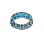 ( 4 x 6 mm ) Blue Topaz Ring R30310